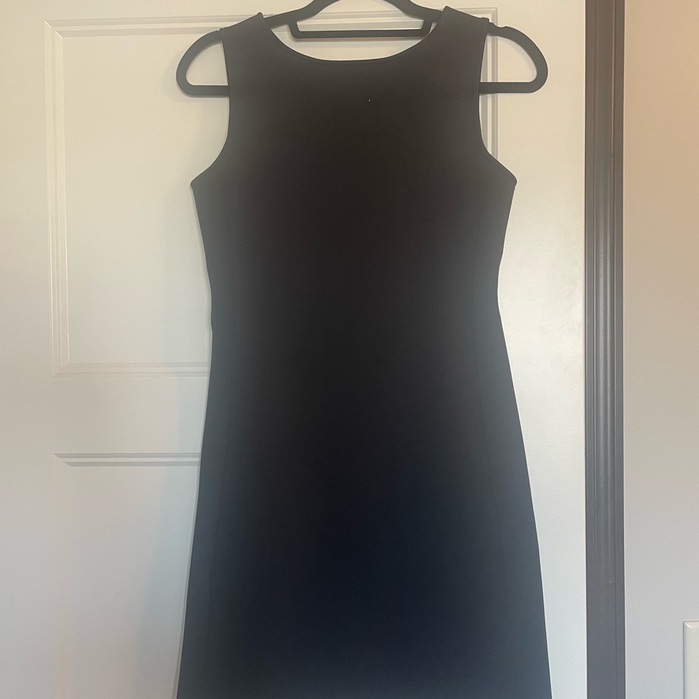 Theory Black Sleeveless Mini Dress